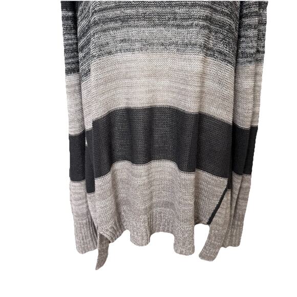 Eileen Fisher Woman Plus Size 2X Knit Sweater Tunic Organic Linen Popover Gray - Picture 7 of 12